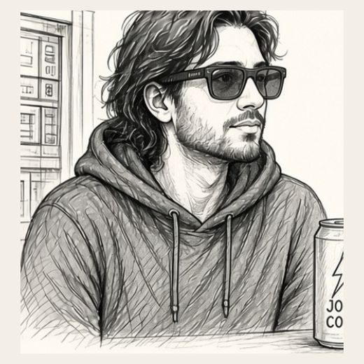 Bart - line drawing portrait